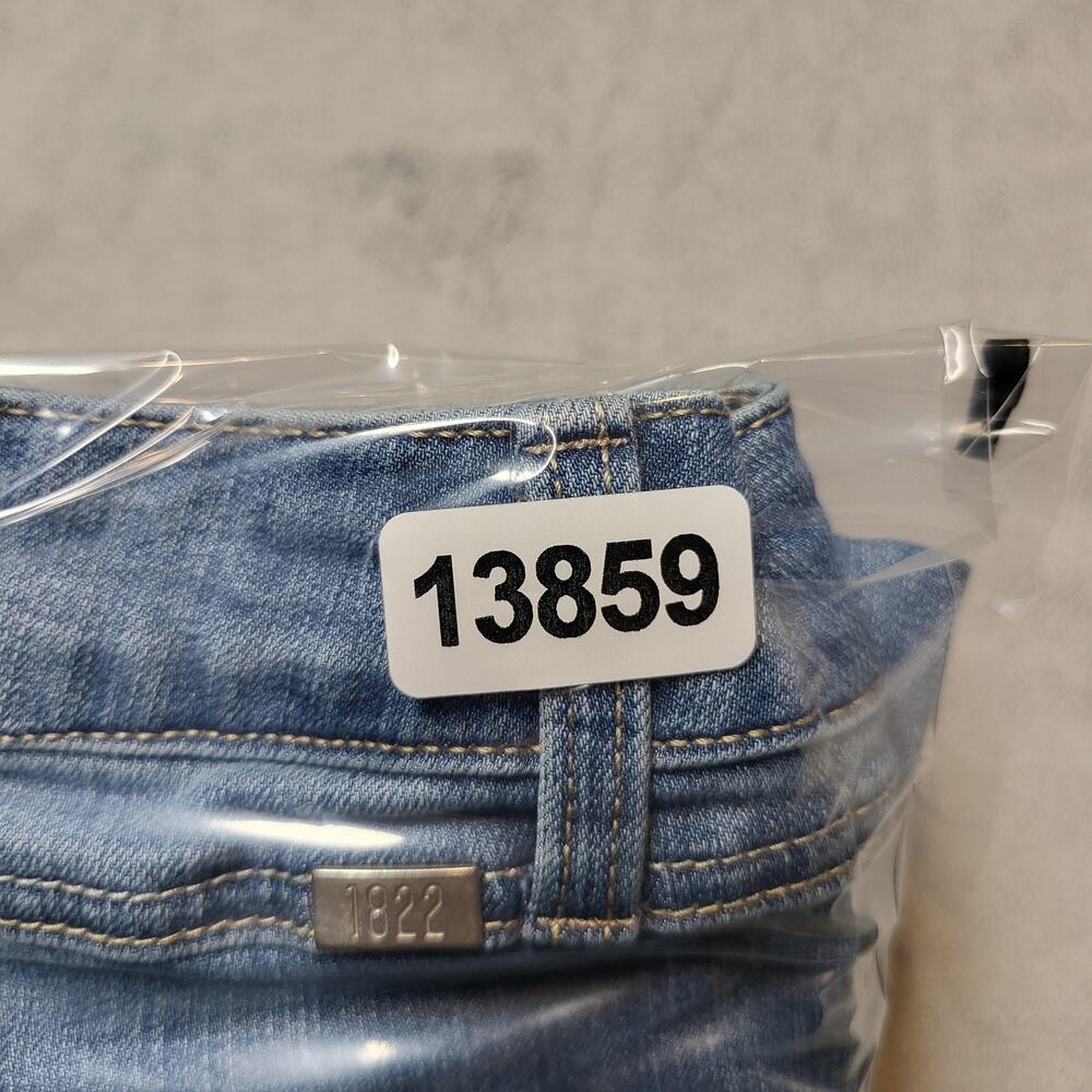 1822 Denim Jeans‎ Womens 10 Blue Light Wash Straight Fringe Distressed Stretch - Picture 10 of 10